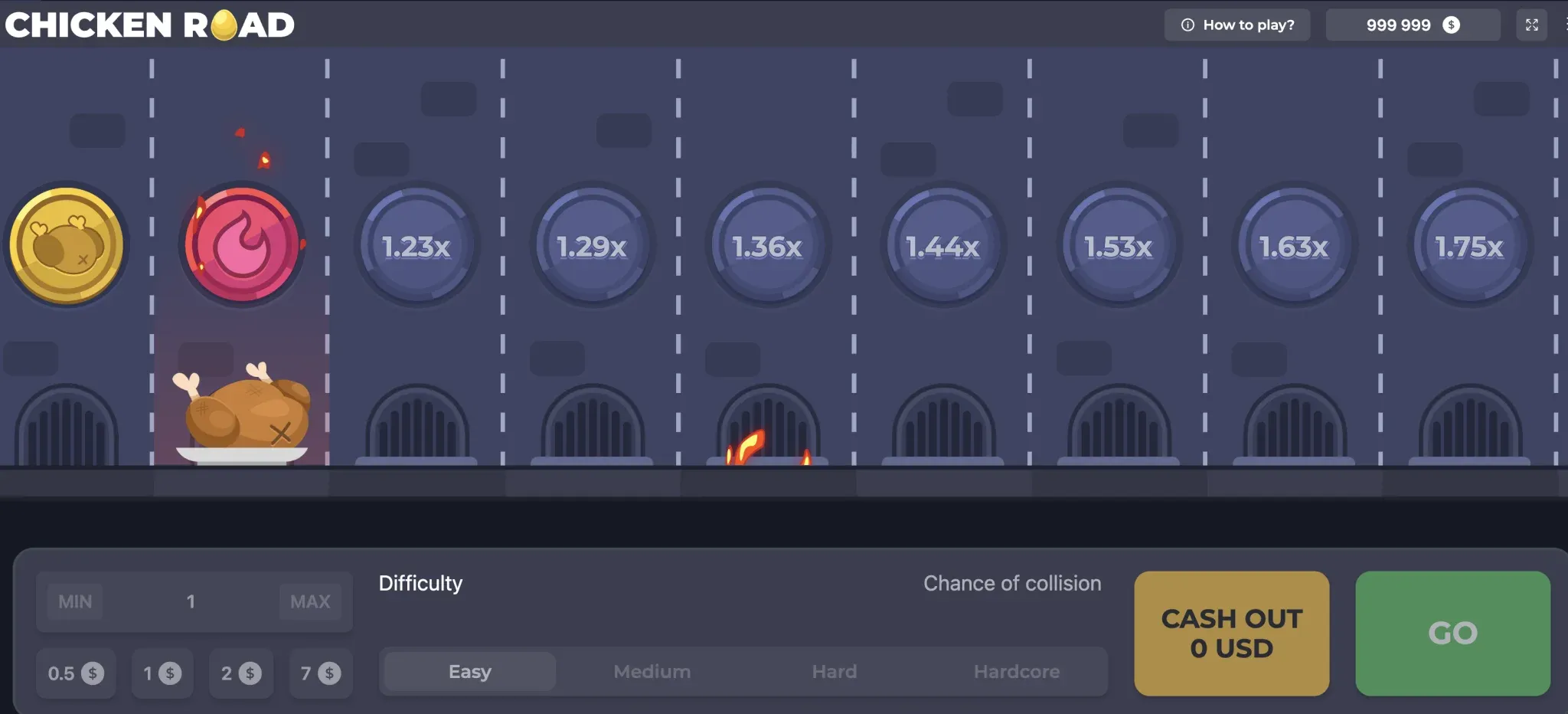 I dischi di Chicken Road da 1,44x a 2,22x durante una partita